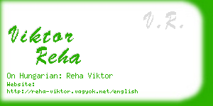 viktor reha business card